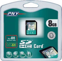 Pny Secure Digital High Capacity 8GB  (P-SD8GBHC-BX)